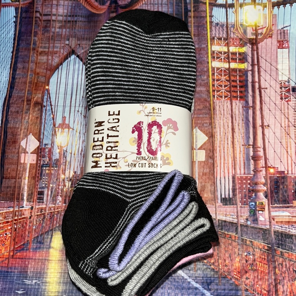 Modern Heritage 10 pair low cut socks pack